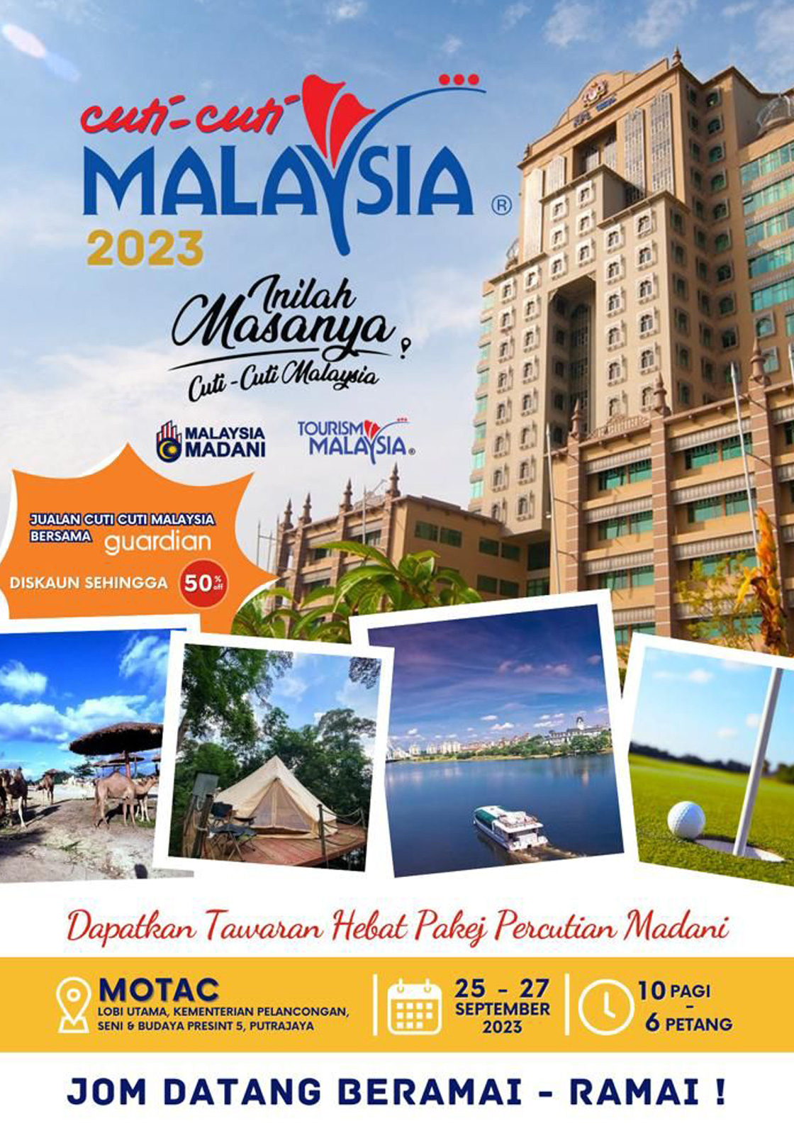 Mini Travel Fair – Cuti-Cuti Malaysia Madani 2023 Dan Jualan Cuti-Cuti Malaysia Bersama Guardian